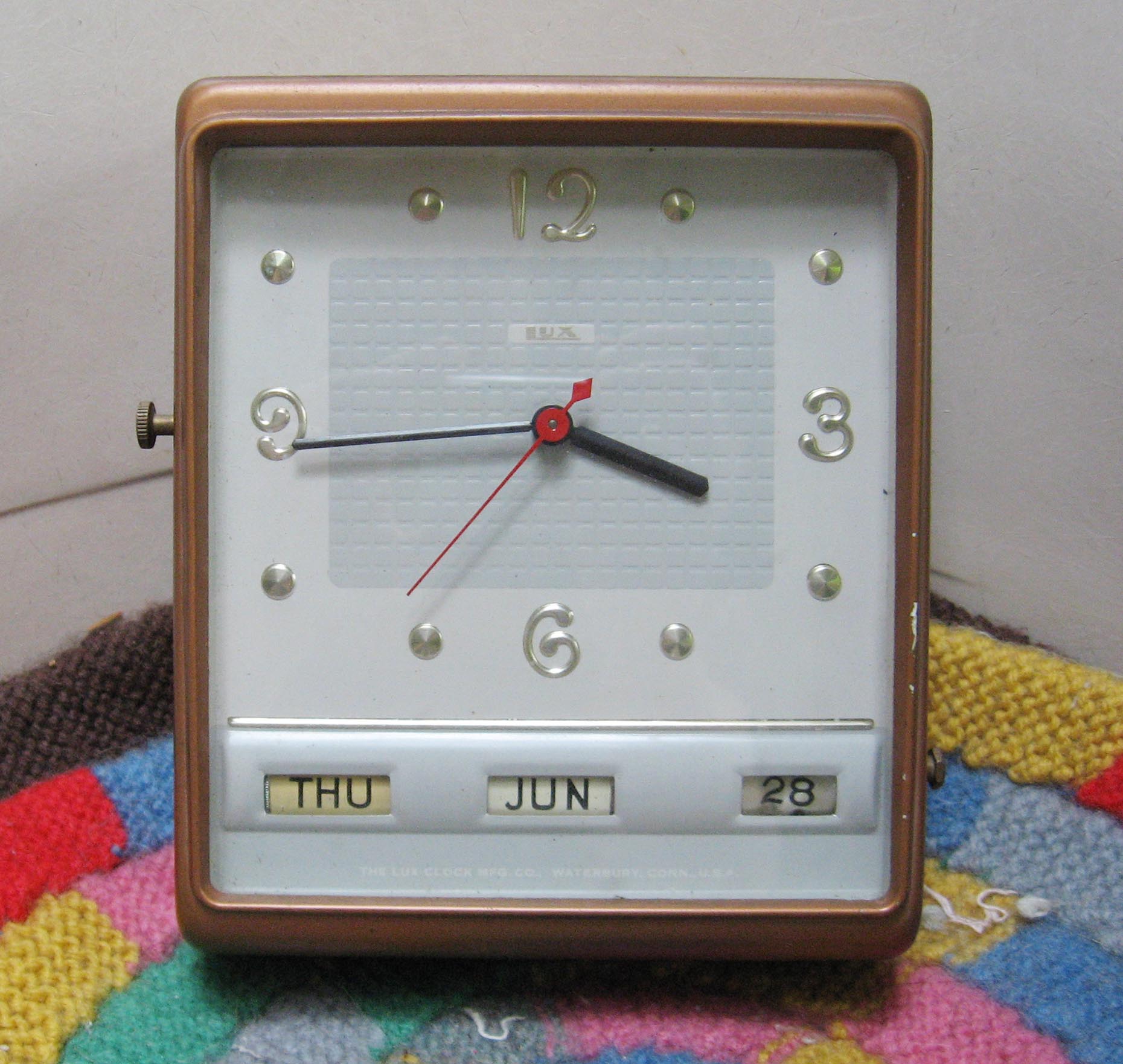 1950's LUX electric wall clock