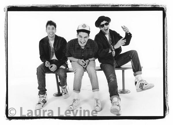 Laura Levine. Beastie Boys, NYC 1987, Gelatin silver print, 16 x 20 inches. © Laura Levine