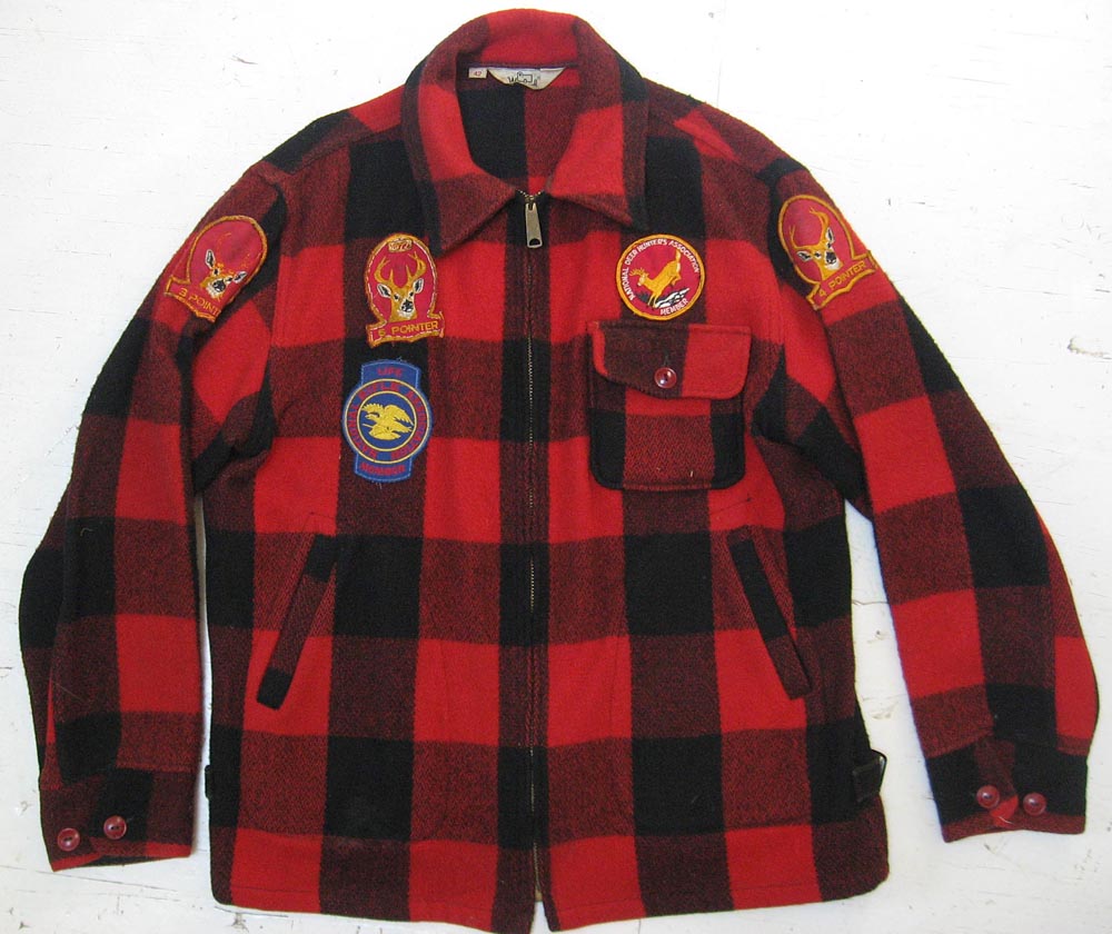 woolrich hunting jacket with deer patches copy