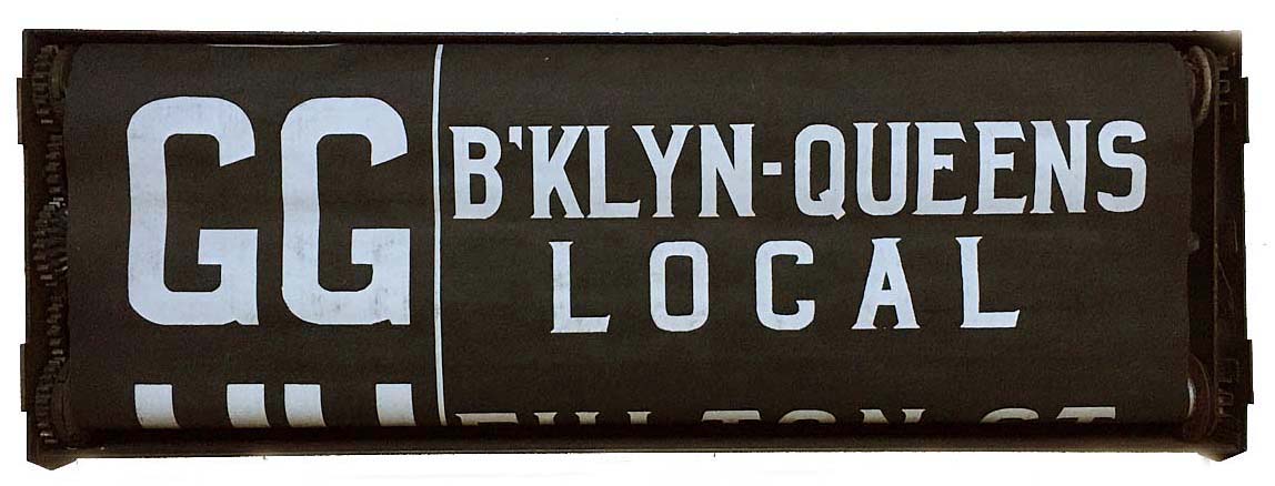 Just arrived: vintage NYC subway rollsign.