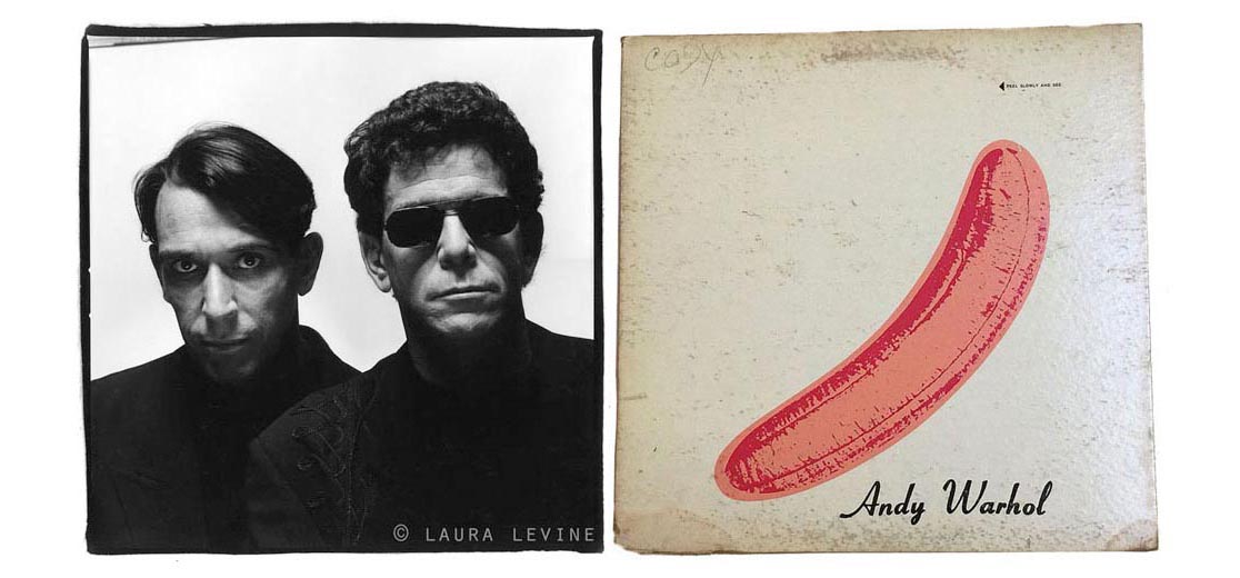 Laura Levine. Lou Reed and John Cale, NYC, 1989, silver gelatin print.